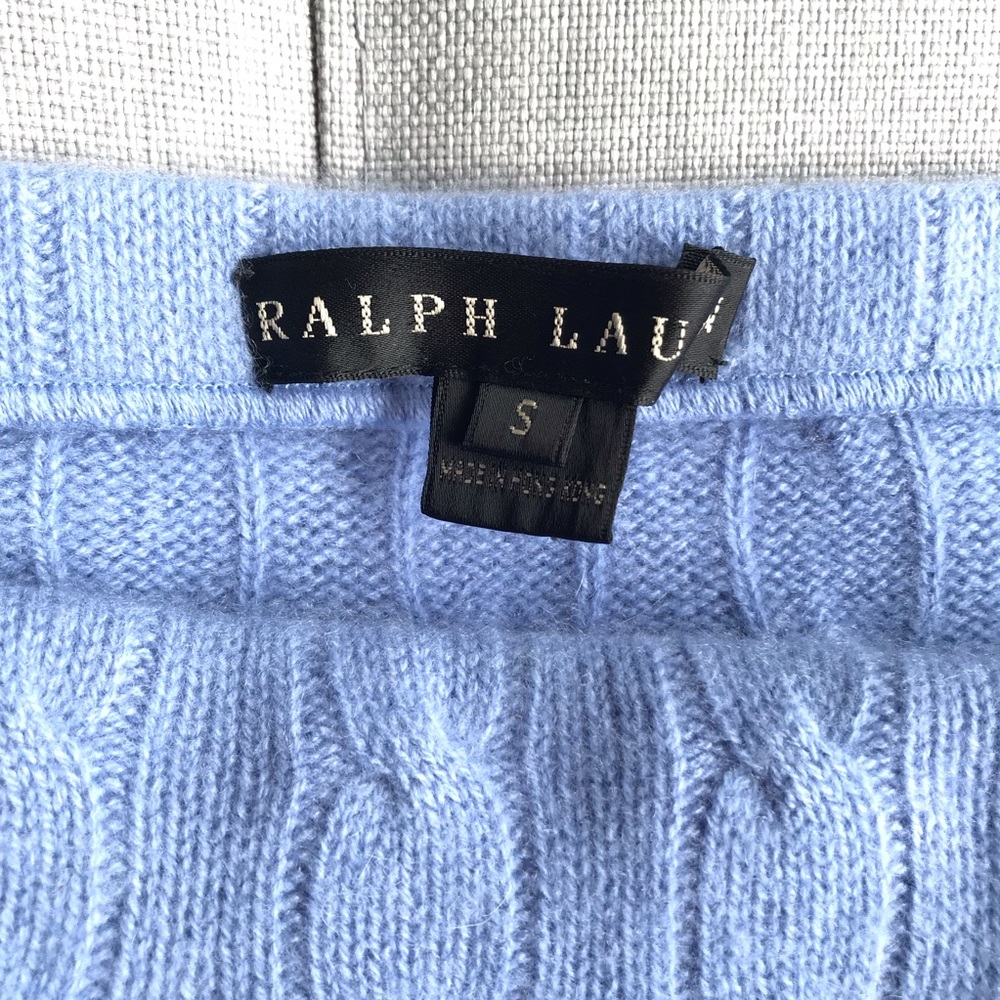 Ralph Lauren Vintage Classic Cashmere Crop Tube Top - Picture 3 of 5